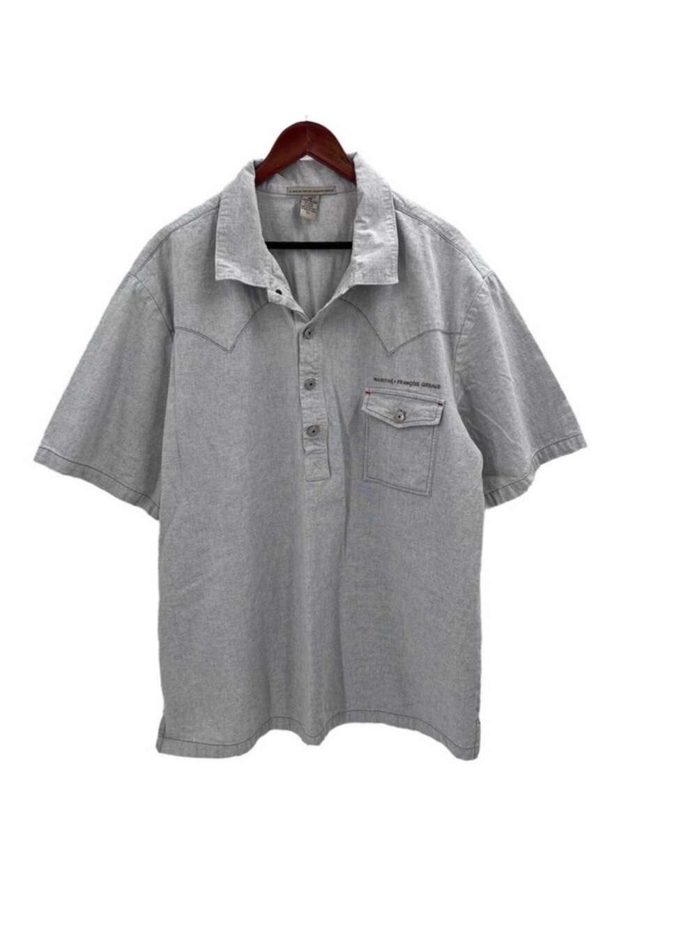 Vintage 80s Le Jean De Marithe Francois Girbaud Jean Shirt